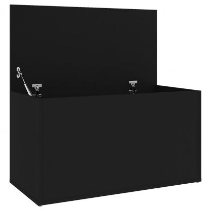 Oppbevaringskiste 84x42x46 cm svart , hemmetshjarta.no