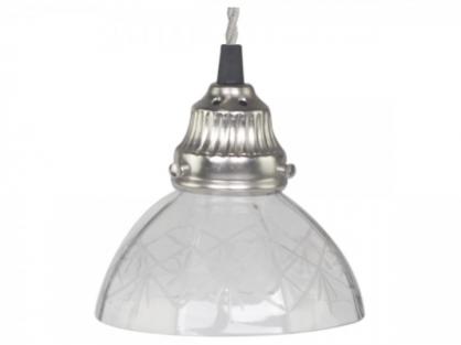 Chic Antique Lampe slipeglass hndlaget 13 cm , hemmetshjarta.no