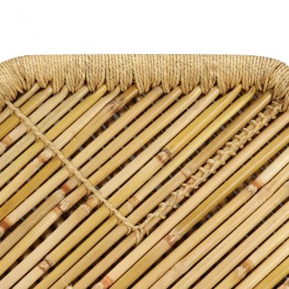 Salongbord bambus ttekant 60x60x45 cm , hemmetshjarta.no