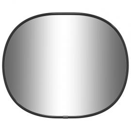 Veggspeil oval sort 30x25 cm , hemmetshjarta.no