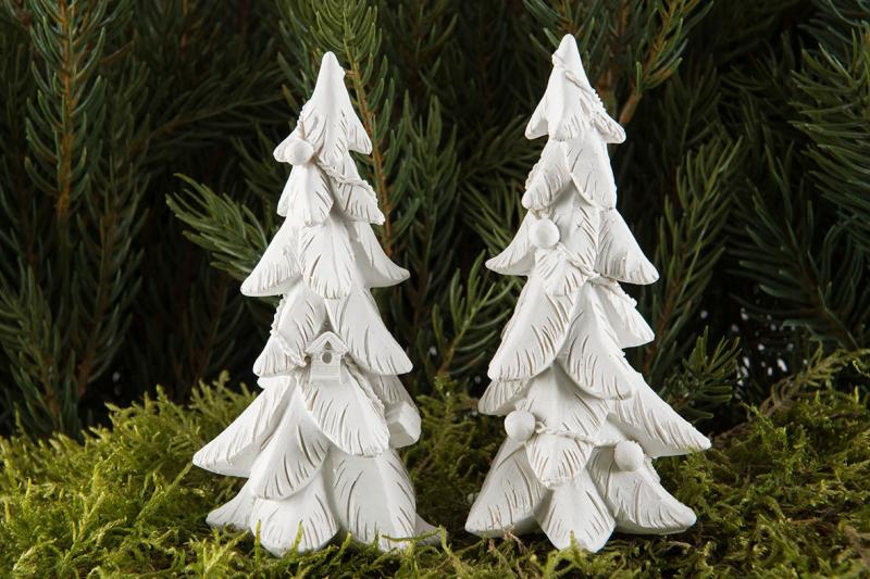 A Lot Dekoration - Juledekorasjon Gran stick Hvit Poly 10cm 2-pack , hemmetshjarta.no