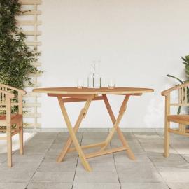 Sammenleggbart spisebord for hage Ø 120x75 cm massiv teak , hemmetshjarta.no
