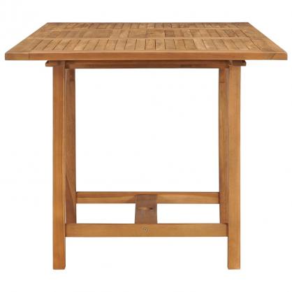 Spisebord for hage uttrekkbart (110-160)x80x75cm solid teak , hemmetshjarta.no