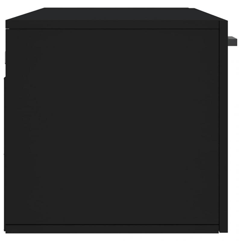 Veggskap svart 100x36,5x35 cm konstruert tre , hemmetshjarta.no