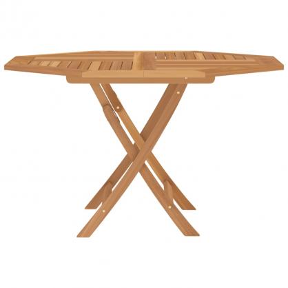 Sammenleggbart spisebord for hage 120x120x75 cm massiv teak , hemmetshjarta.no