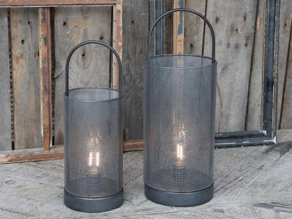 Chic Antique Batteridrevet lanterne m/lyspre og timer H40 / 15 cm 1 stk , hemmetshjarta.no