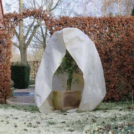 Hage Frostbeskyttelse for planter fleece med glidelås 70 g/m² beige 2x1,5x1,5 m , hemmetshjarta.no