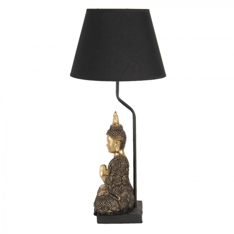 Bordlampe  28x60 Cm Gullfarget Sort Polyresin Skrivebordslampe , hemmetshjarta.no