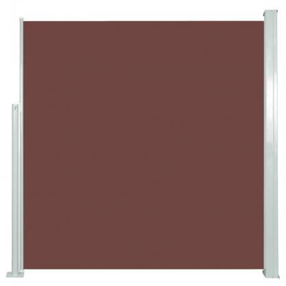 Uttrekkbar sidemarkise for uteplass brun 140x300 cm , hemmetshjarta.no