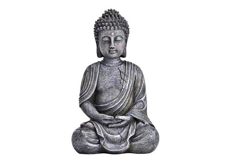 Dekorasjon Buddha gr sittende polyresin (B/H/D) 11x17x8cm , hemmetshjarta.no