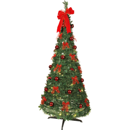 Juletre med LED Pop-up-tree EL Varm Hvit 144 Lys 85x185cm , hemmetshjarta.no