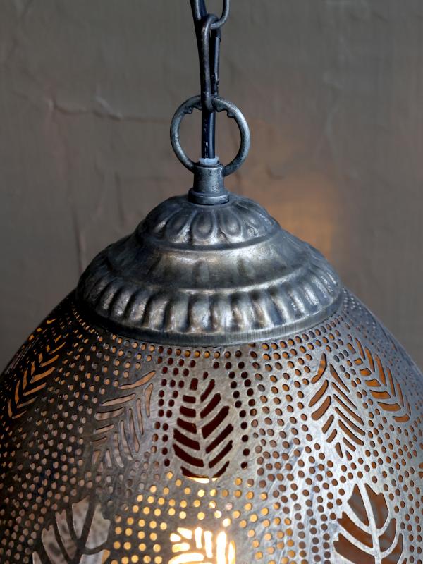 Taklampe med antikk bronsemnster H36/D30 cm , hemmetshjarta.no