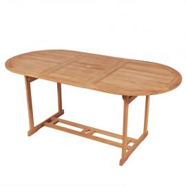 Spisebord for hage 180x90x75 cm solid teak , hemmetshjarta.no