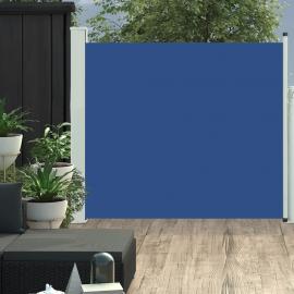 Uttrekkbar sidemarkise for uteplassblå 100x300 cm , hemmetshjarta.no