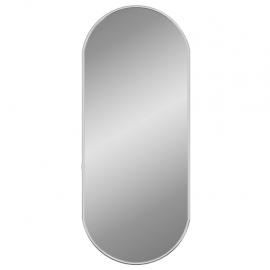 Veggspeil ovalt sølv 60x25 cm , hemmetshjarta.no