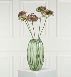 A Lot Dekoration - Vase Glass Cane Grønn Ø16x8x28cm , hemmetshjarta.no