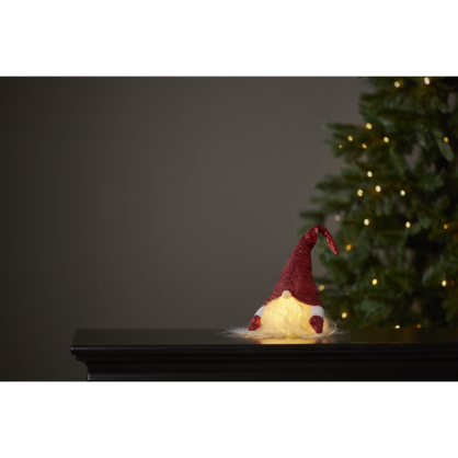 Julepynt LED Joylight Nisse 28 cm Rd , hemmetshjarta.no