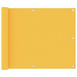 Balkongskjerm gul 75x400 cm oxfordstoff , hemmetshjarta.no