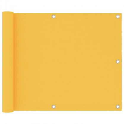 Balkongskjerm gul 75x400 cm oxfordstoff , hemmetshjarta.no