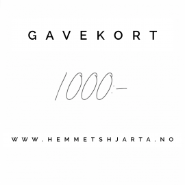 Gavekort - 1000:- nok , hemmetshjarta.no