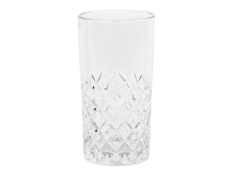 Chic Antique Lorient glass diamantslipt H15 / 8 cm klar , hemmetshjarta.no