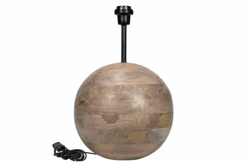 A Lot Dekoration - Lampefot Globe Wood Antique , hemmetshjarta.no