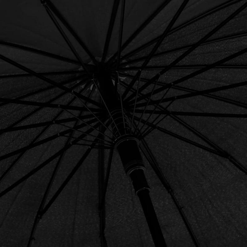 Paraply automatisk sort 105 cm , hemmetshjarta.no