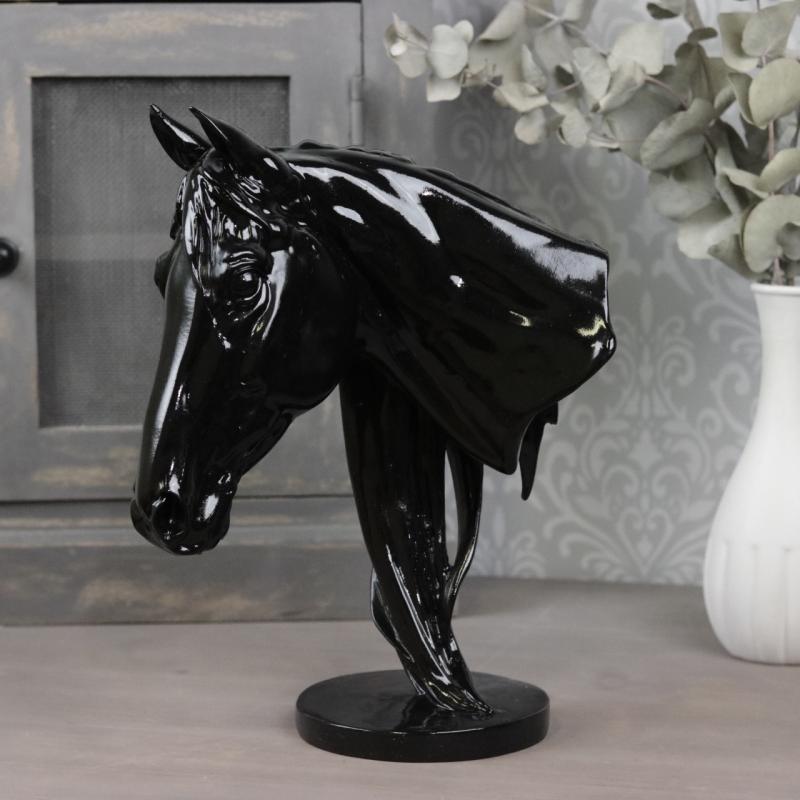 Hestehode 31x22,5x12,5 cm - svart , hemmetshjarta.no