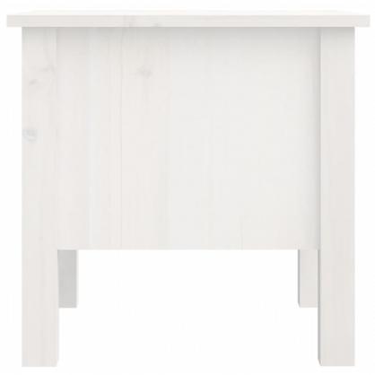 Sidebord 40x40x39 cm hvit heltre furu , hemmetshjarta.no