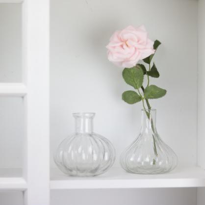 Vase/lysestake Romance 9,5 cm - klar , hemmetshjarta.no