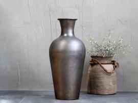 Chic Antique Vase H45 / Ø19,5 cm antikk mässing , hemmetshjarta.no