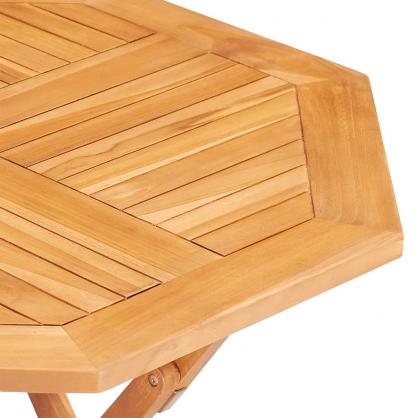Sammenleggbart spisebord for hage 85x85x76 cm solid teak , hemmetshjarta.no