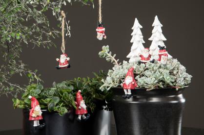 A Lot Dekoration - Juledekorasjon Nisse opp ned Hang Mix Poly 4cm 2-pack , hemmetshjarta.no