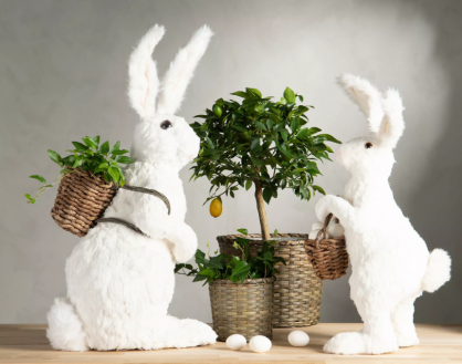 A Lot decoration Hare med kurv 71 cm * , hemmetshjarta.no