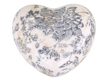 Chic Antique Melun Hjerte fransk mnster Keramikk H4,5 / L11 / W11 cm 1 st , hemmetshjarta.no