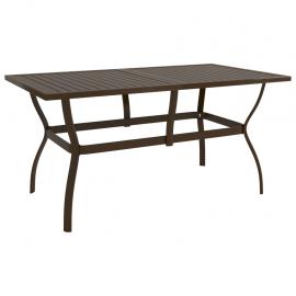Spisebord for hage 140x80x72 cm stål , hemmetshjarta.no