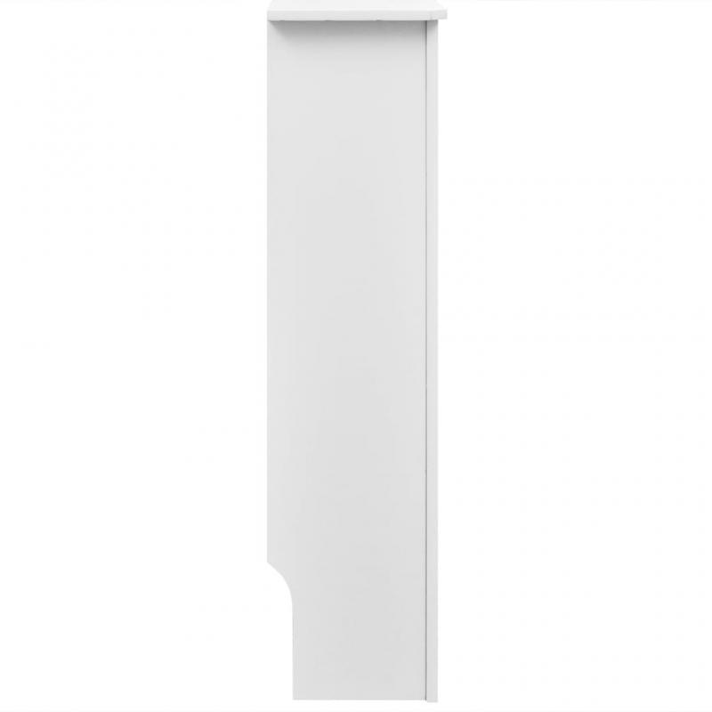 Radiatordeksel MDF vertikale lameller hvit 172 cm , hemmetshjarta.no