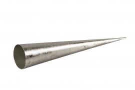Lysestake / Børstet sølv 5x26cm , hemmetshjarta.no
