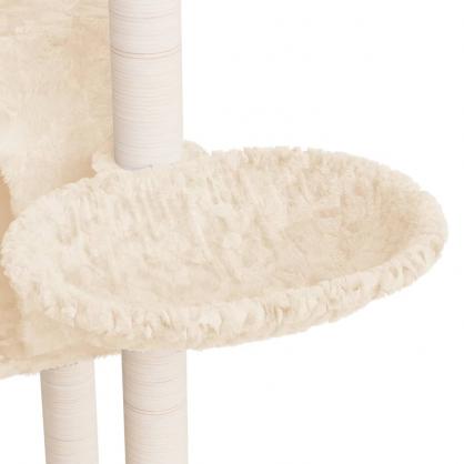 Kattetre med klorestolper i sisal kremhvit 108,5 cm , hemmetshjarta.no