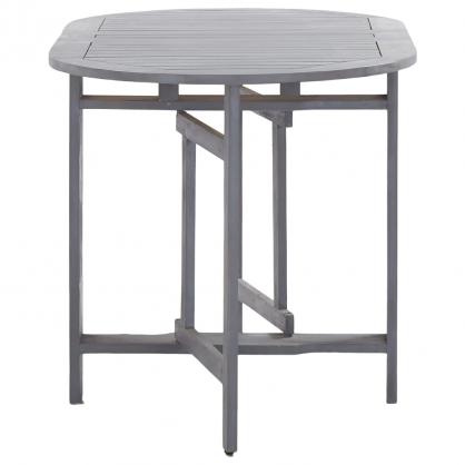 Sammenleggbart spisebord til hage 120x70x74 cm grtt heltre akasietre , hemmetshjarta.no