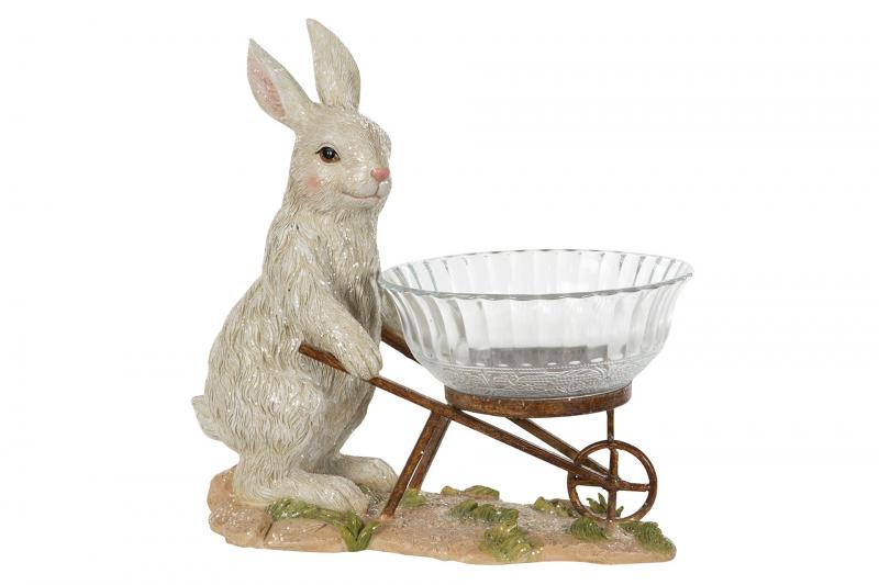 A Lot Dekoration - Dekorasjon Hare med skl 30 cm , hemmetshjarta.no