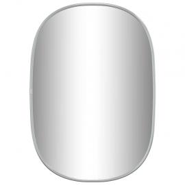 Veggspeil ovalt sølv 50x35 cm , hemmetshjarta.no
