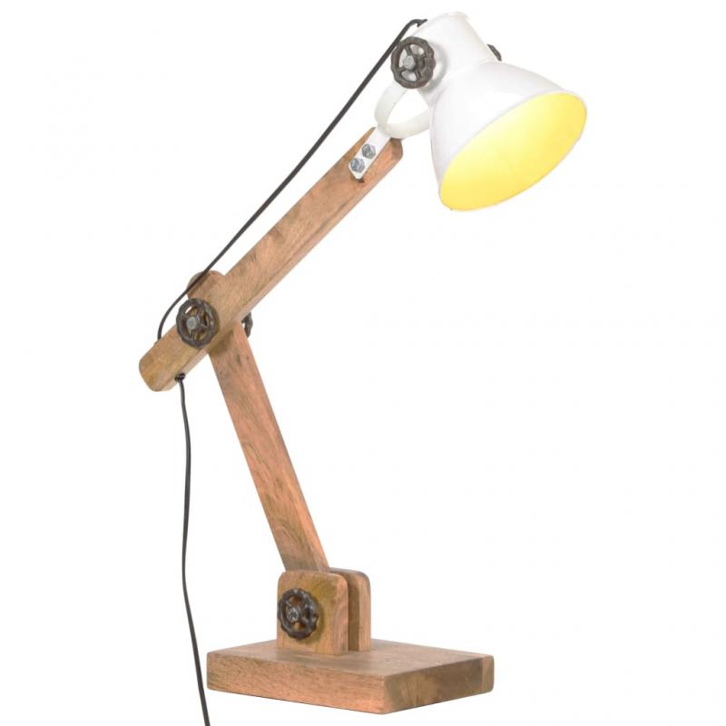 Bordlampe industrihvit rund 58x18x90 cm E27 , hemmetshjarta.no