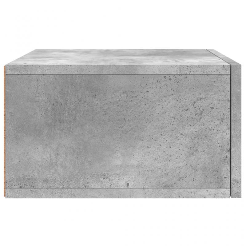 Veggmontert nattbord betonggr 35x35x20 cm 2 stk , hemmetshjarta.no