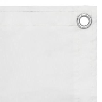 Balkongskjerm hvit 90x500 cm oxfordstoff , hemmetshjarta.no
