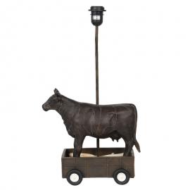 Lampefot Bordlampe 35x20x56 cm E27 / maks 1x60W Black cow Polyresin , hemmetshjarta.no
