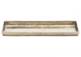 Dekorativt brett Metall Sølv (B/H/D) 40x3x12cm , hemmetshjarta.no
