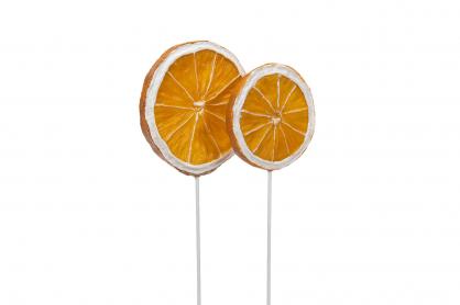 A Lot decoration Appelsinskiver Stick Mix Poly 4,5 / 6cm 2-pack , hemmetshjarta.no