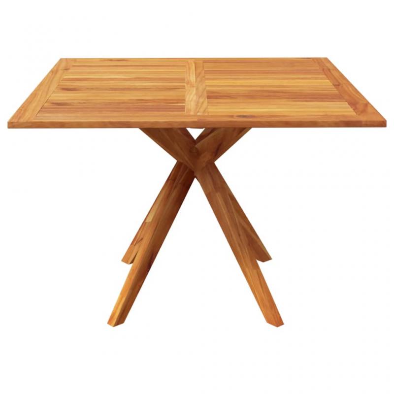 Spisebord for hage 110x110x75 cm heltre akasietre , hemmetshjarta.no