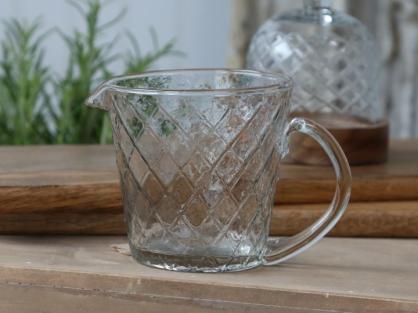 Chic Antique Kanne rutete glass H10 / 10 cm , hemmetshjarta.no